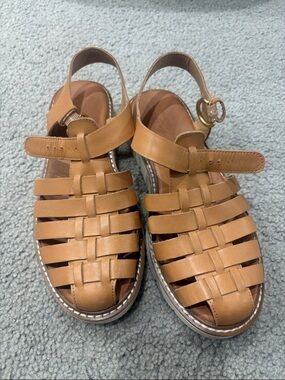 Crown Vintage Tan Woven Espadrille Sandals